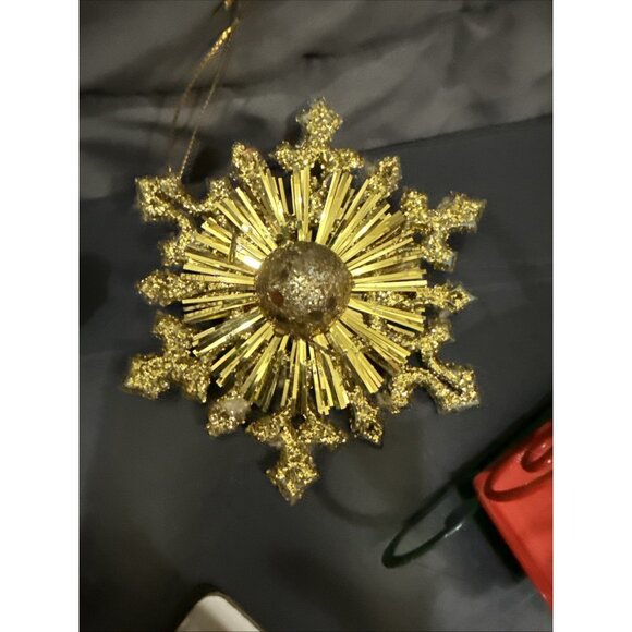 Lot Vintage Lot of Christmas Ornaments Animals Angels House Star Gold Metal Wood - Picture 14 of 16